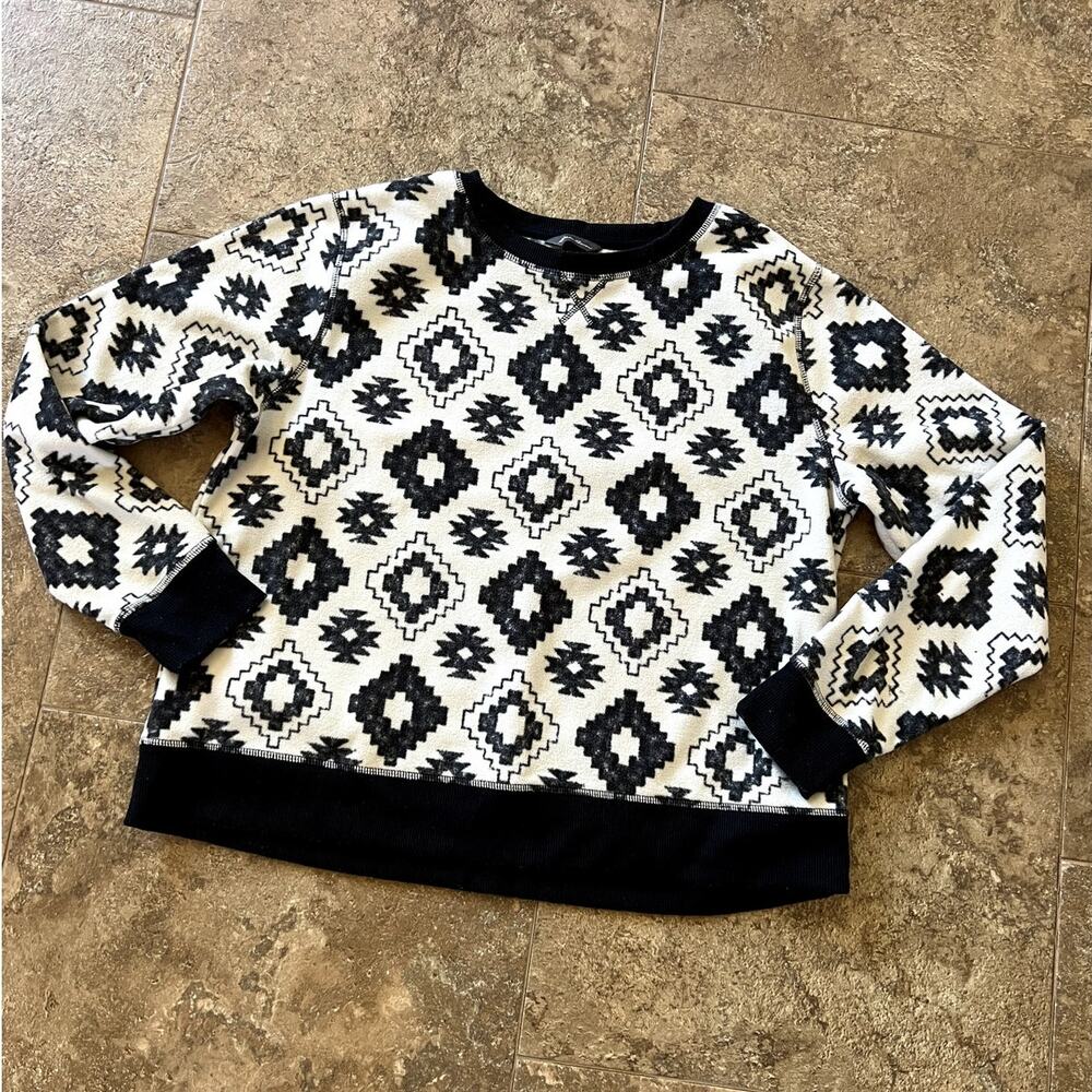 Eddie Bauer Fleece Crewneck Pullover Top, Women's size L